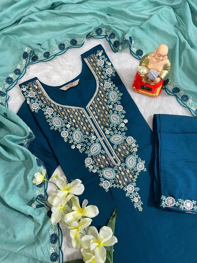 HR Pure Muslin Wedding Wear Kurti With Bottom Dupatta Wholesale Price In Surat